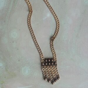 Vintage Edlee Gold Tone Statement Necklace